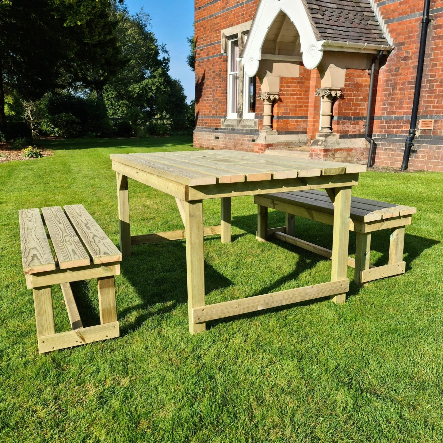 Heritage Tanalised 6 Seat Backless Bench Set