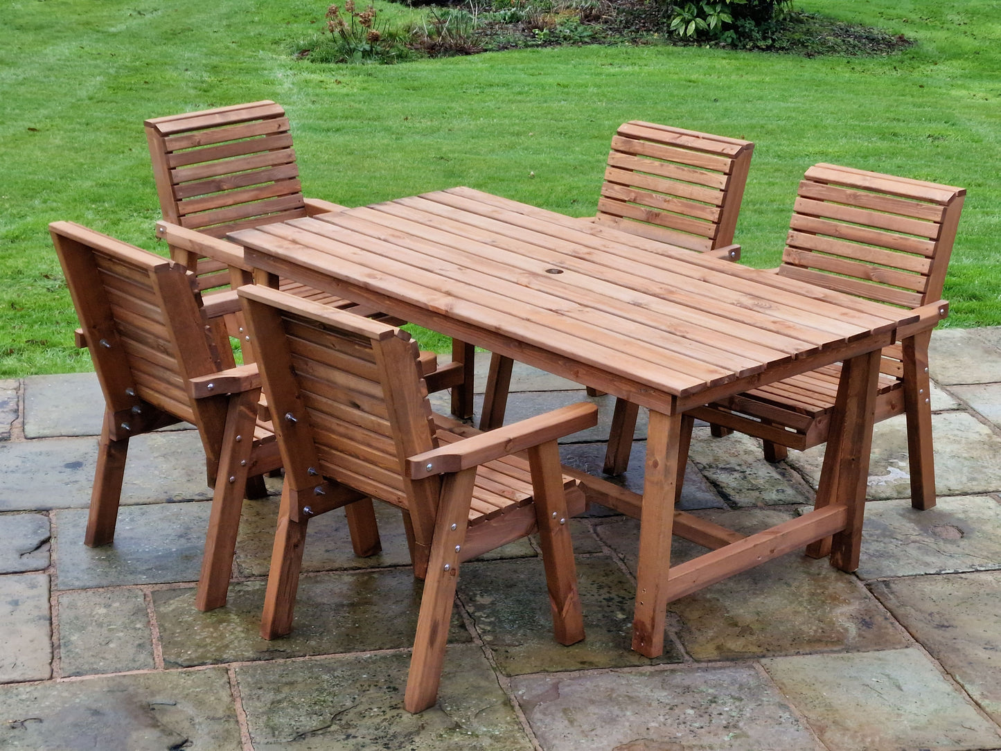 Classic Redwood 5 Seat Set - Chairs