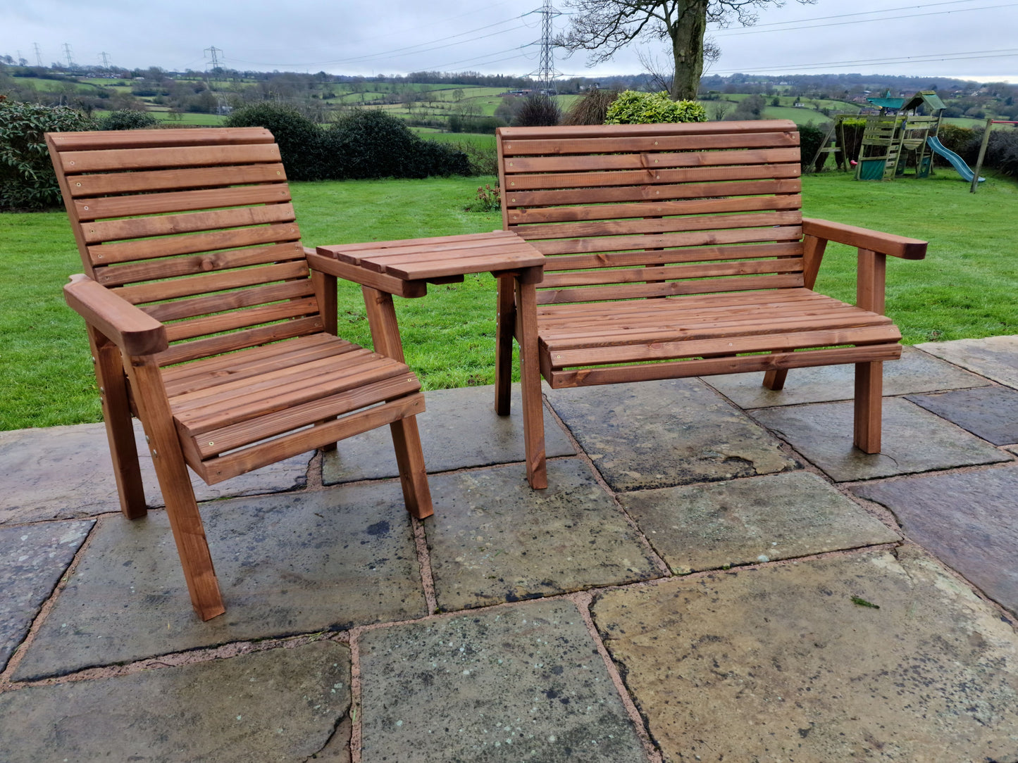 Classic Redwood Trio Set Angled