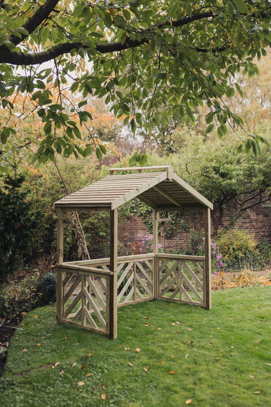 Front view of the Dynamic BBQ shelter