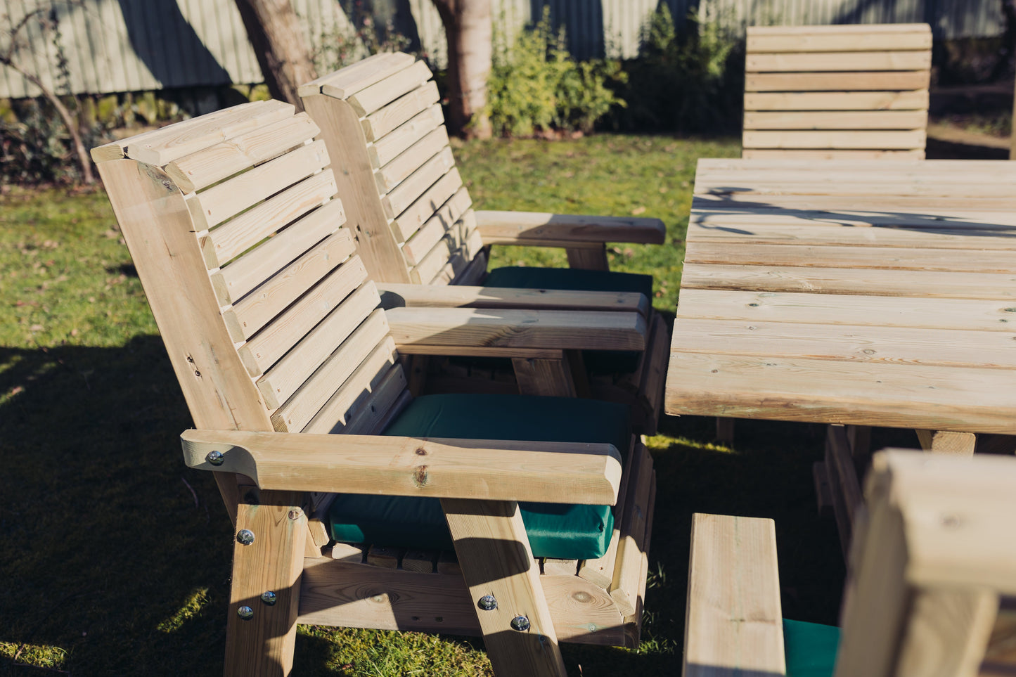 Heritage Tanalised 8 seat square outdoor dining set