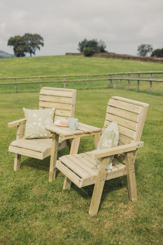 Jasmine Loveseat – Angled Tray