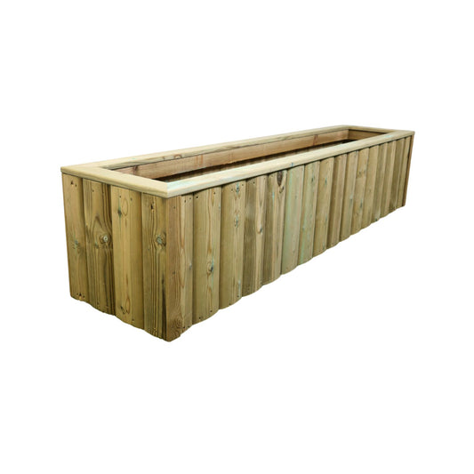 Log Lap Wooden Planter Trough – 180cm Pressure Treated