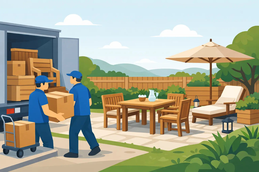 Wooden Garden Furniture Assembled Delivery