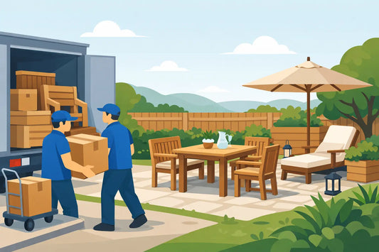 Wooden Garden Furniture Assembled Delivery