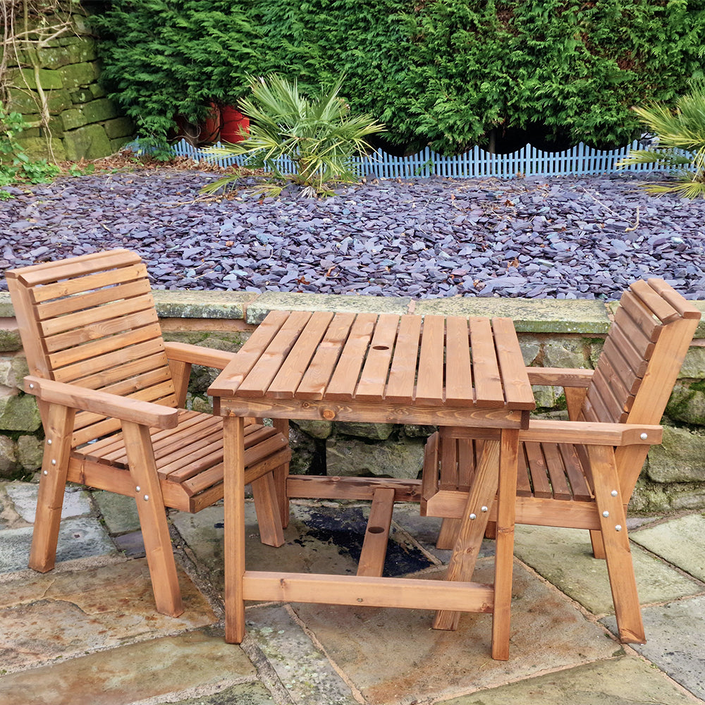 Classic Redwood 2 Seat Bistro Set