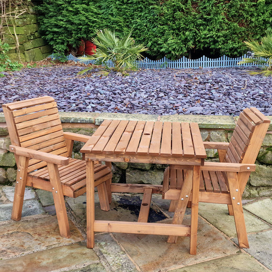 Classic Redwood 2 Seat Bistro Set