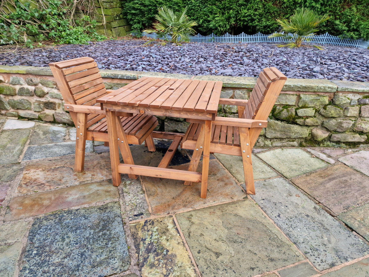 Classic Redwood 2 Seat Bistro Set