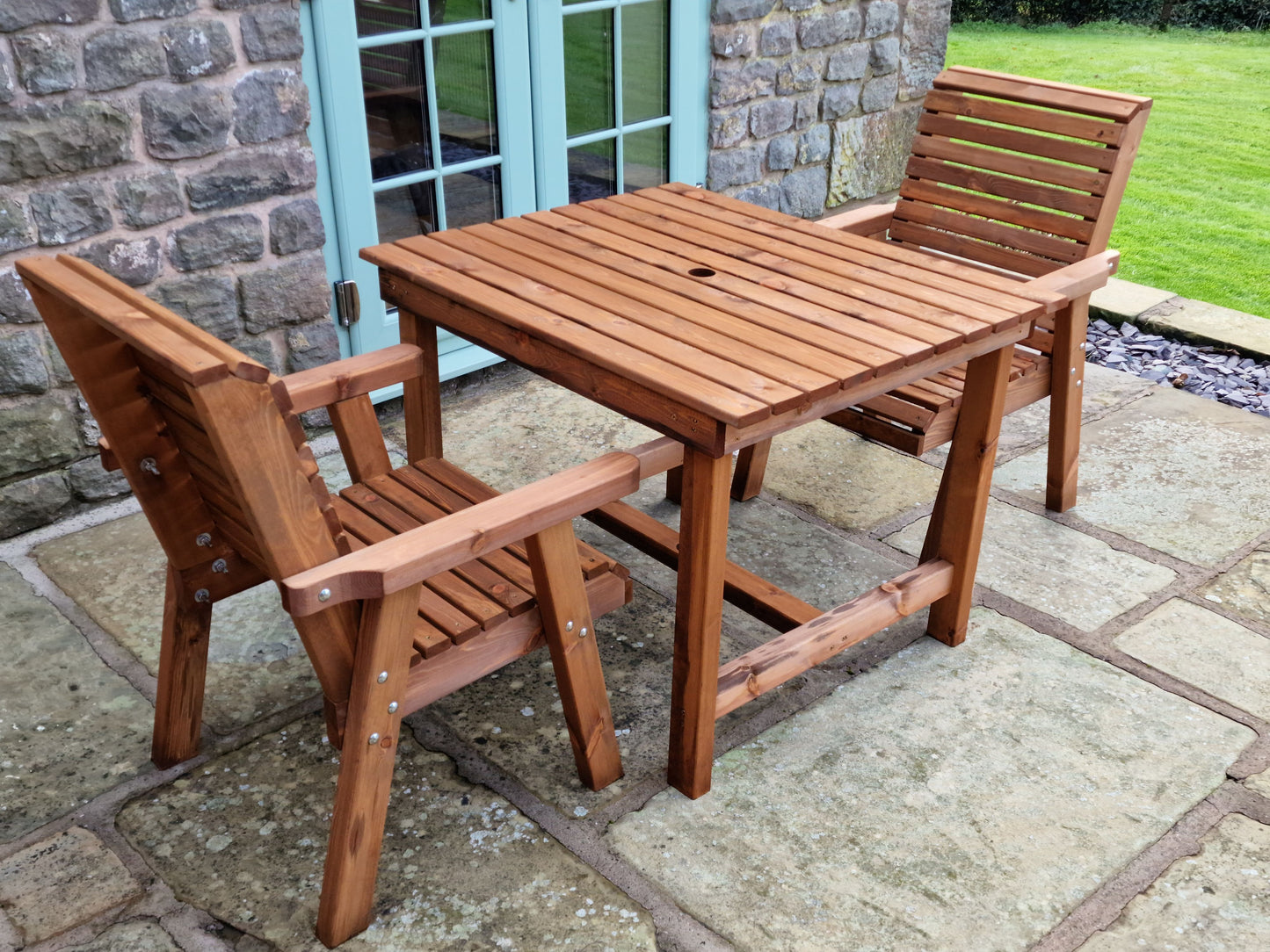 Classic Redwood 2 Seat Bistro Set