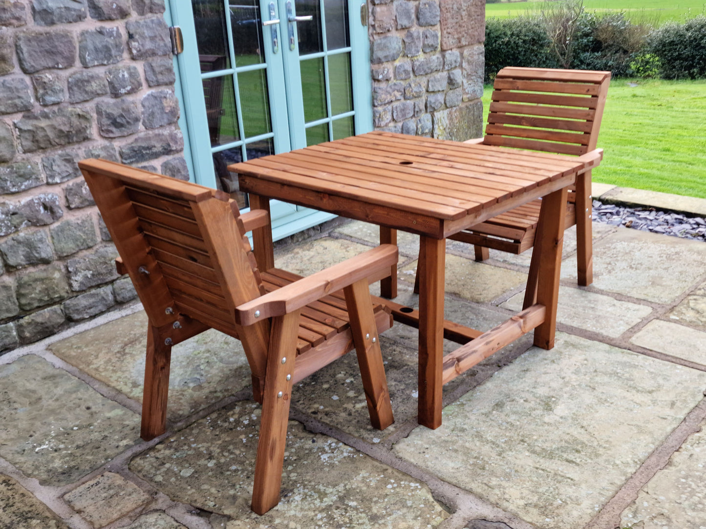 Classic Redwood 2 Seat Bistro Set