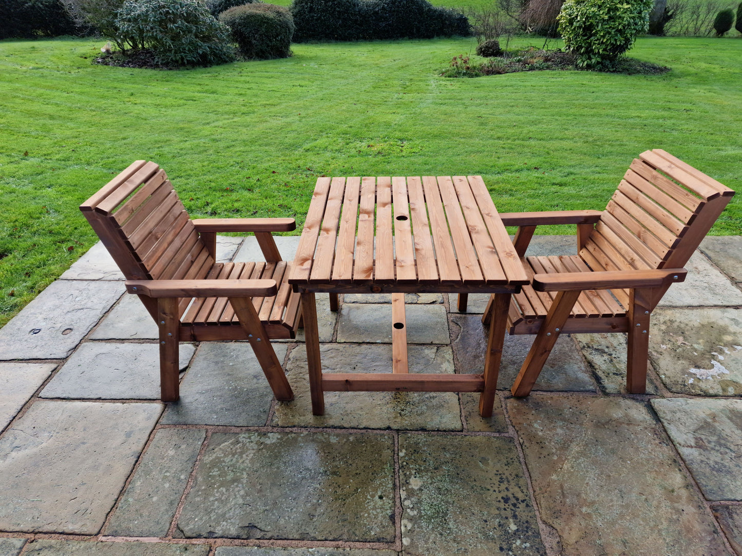 Classic Redwood 2 Seat Bistro Set