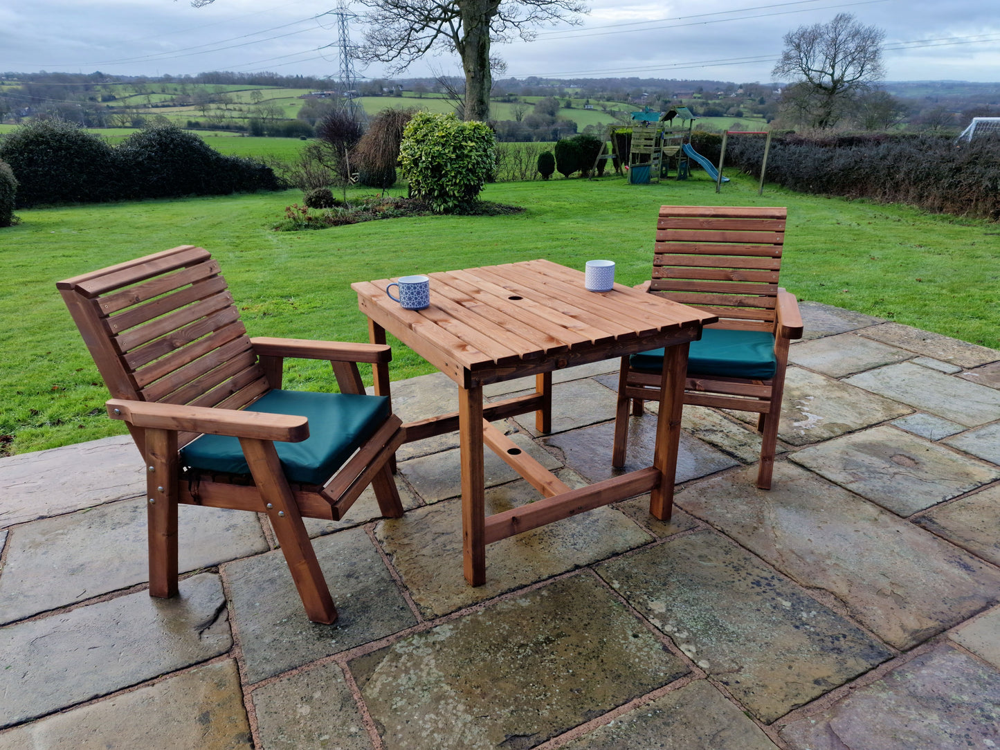 Classic Redwood 2 Seat Bistro Set
