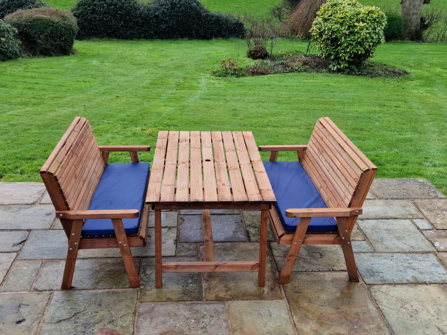 Classic Redwood 6 Seat Set - Benches
