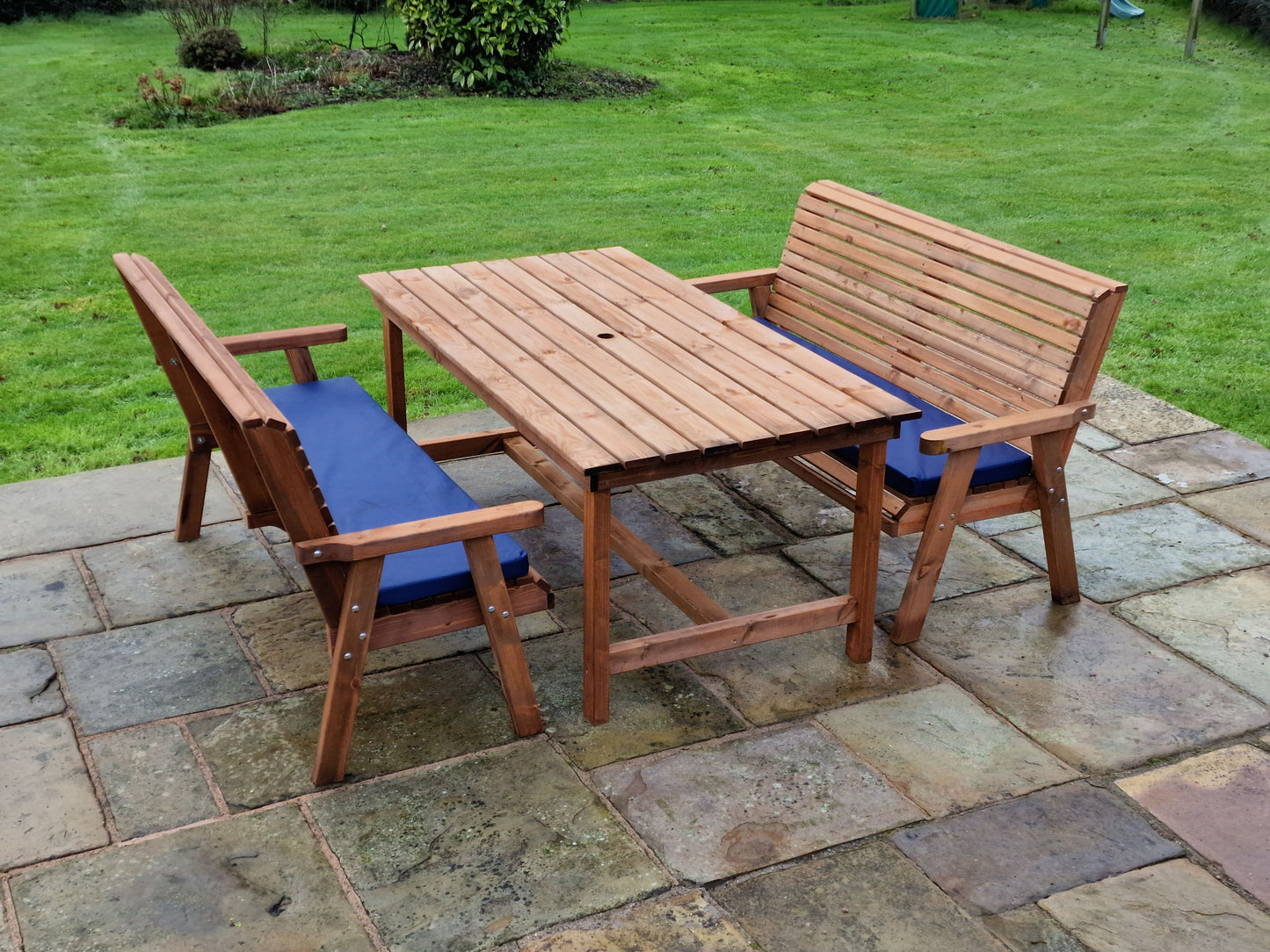 Classic Redwood 6 Seat Set - Benches