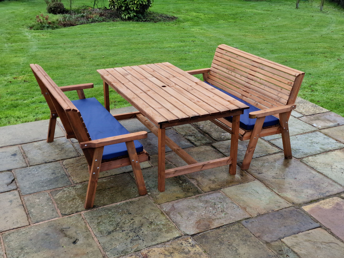 Classic Redwood 6 Seat Set - Benches