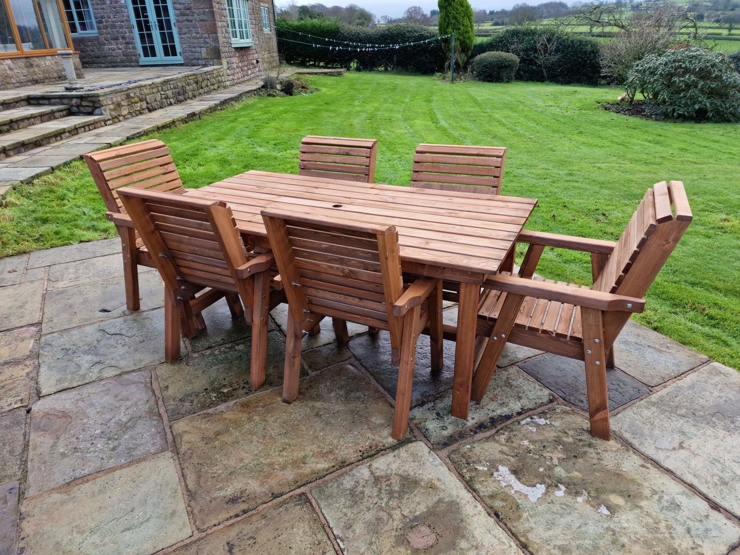 Classic Redwood 6 Seater Set - Chairs