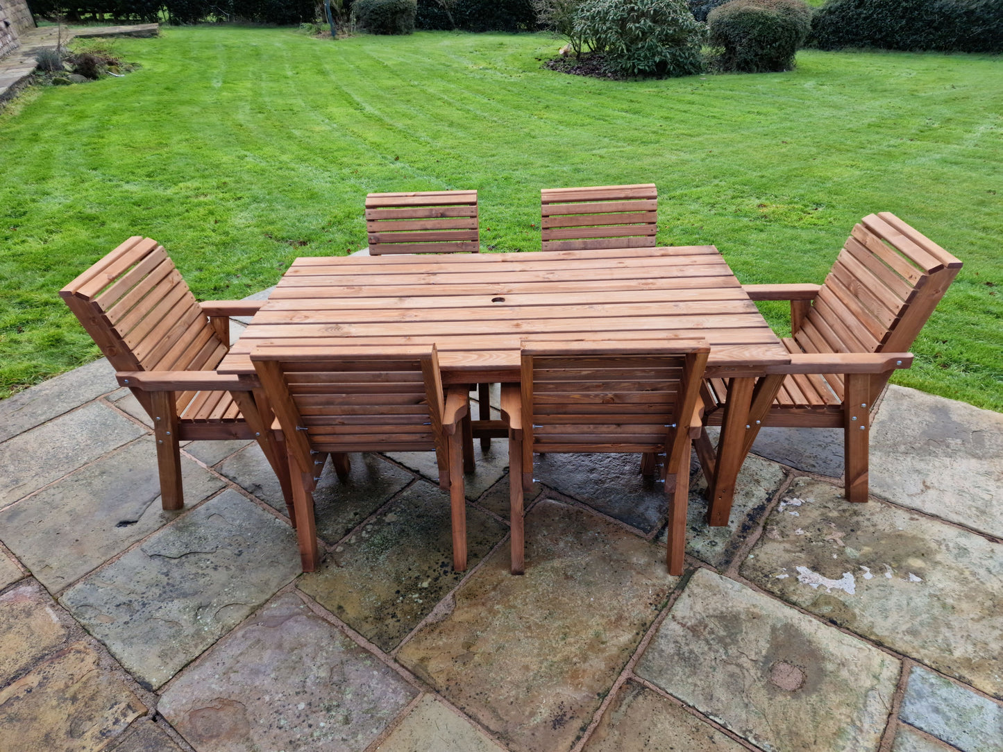 Classic Redwood 6 Seater Set - Chairs