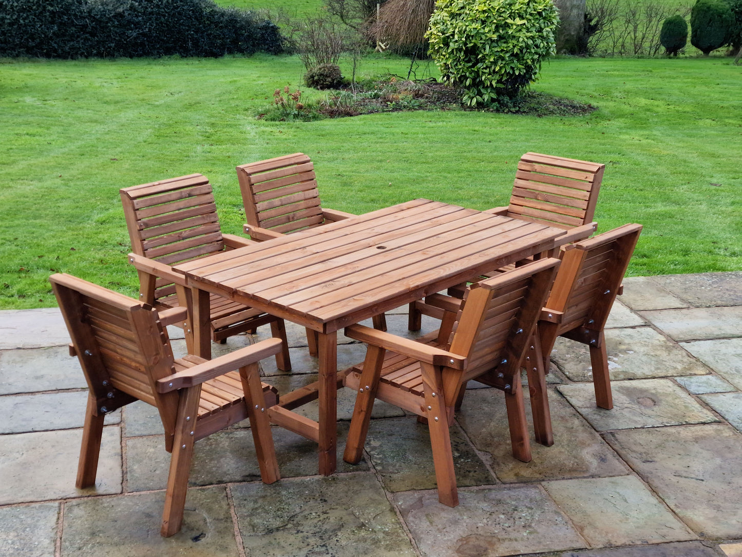 Classic Redwood 6 Seater Set - Chairs