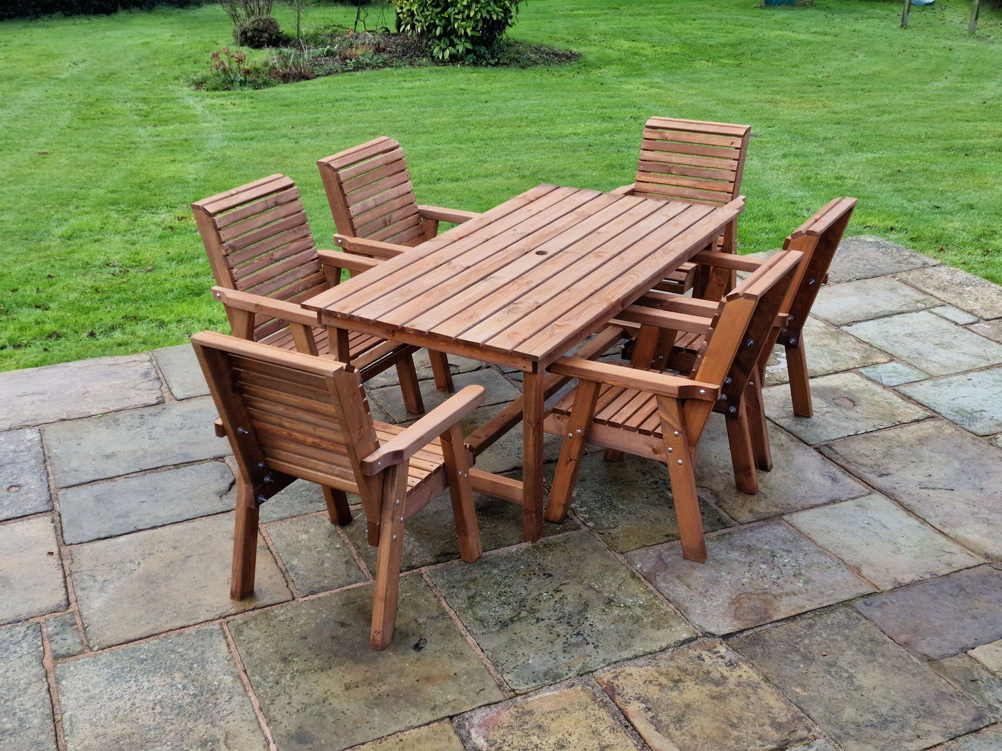 Classic Redwood 6 Seater Set - Chairs