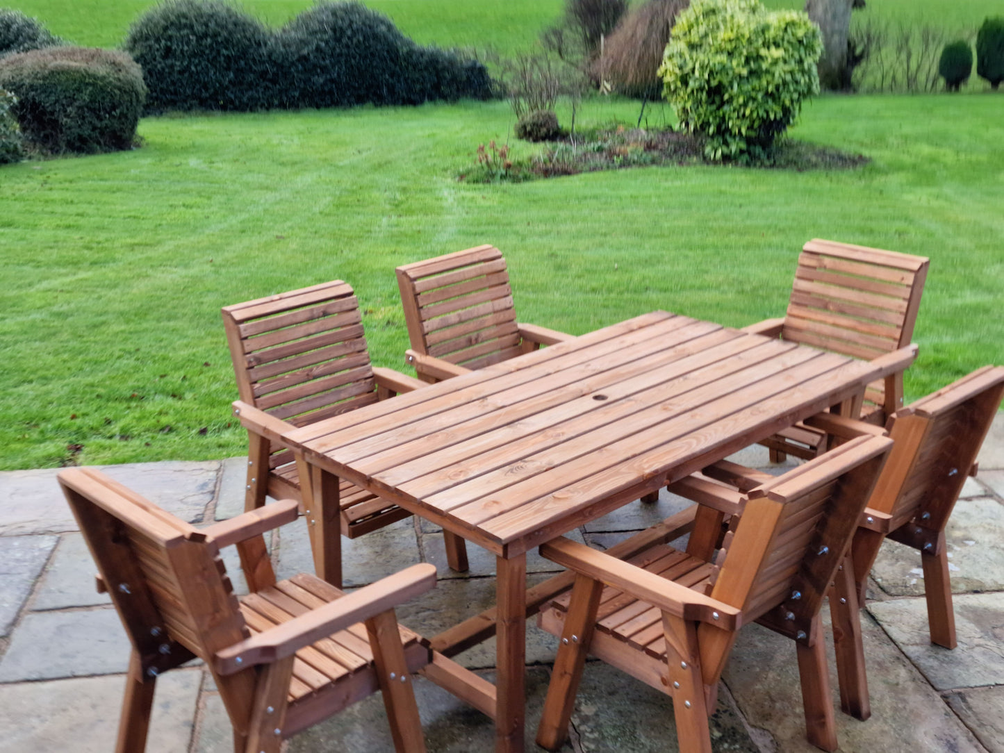 Classic Redwood 6 Seater Set - Chairs