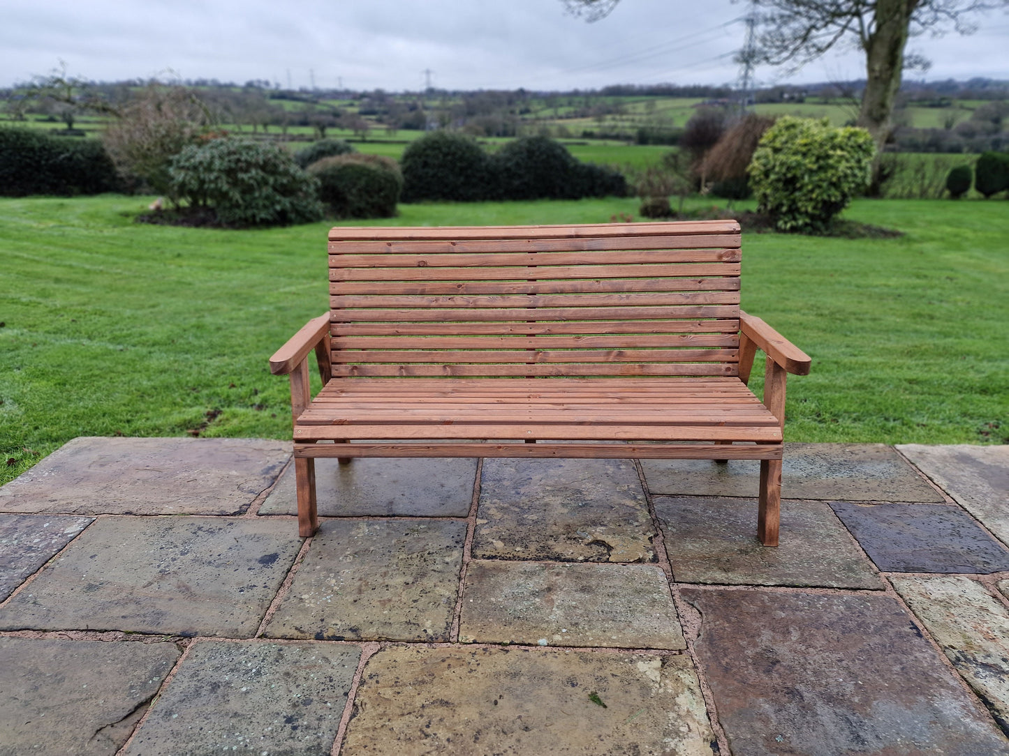 Classic Redwood 3 Seat Bench