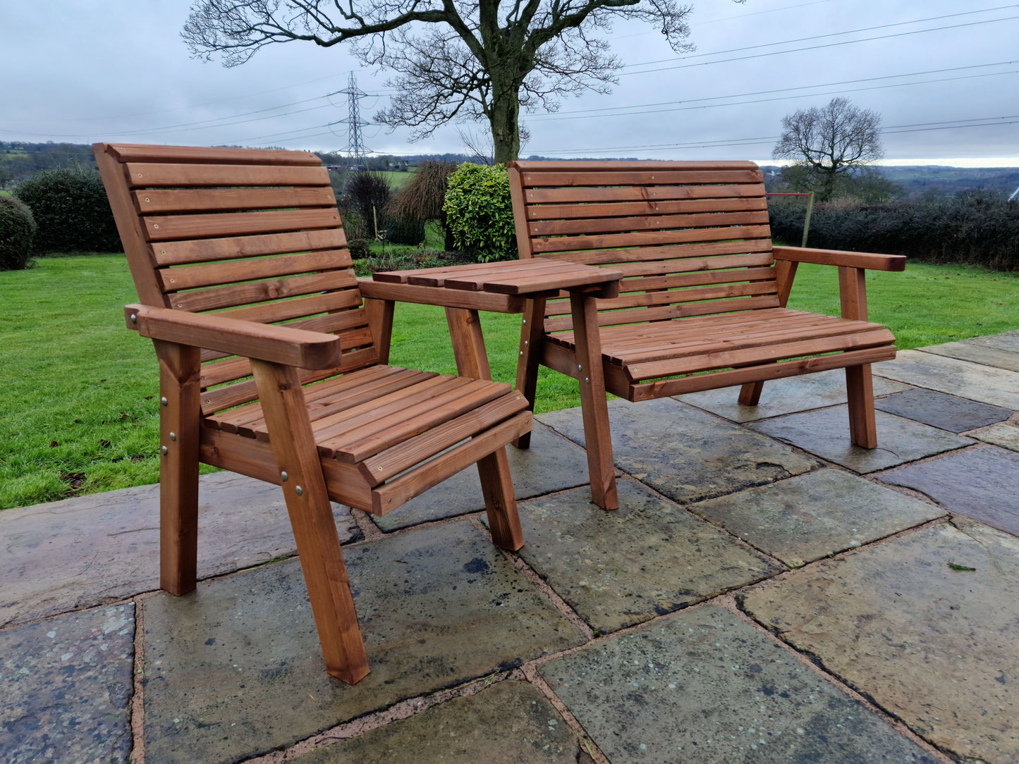 Classic Redwood Trio Set Angled