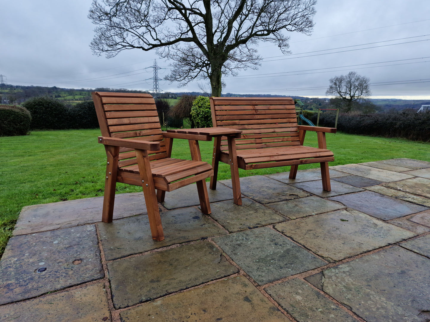 Classic Redwood Trio Set Angled
