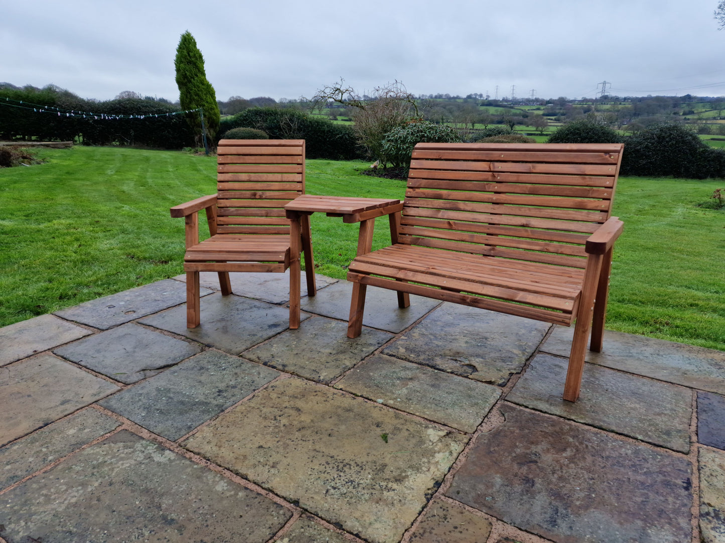 Classic Redwood Trio Set Angled