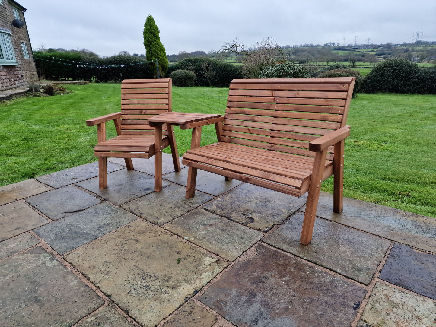 Classic Redwood Trio Set Angled