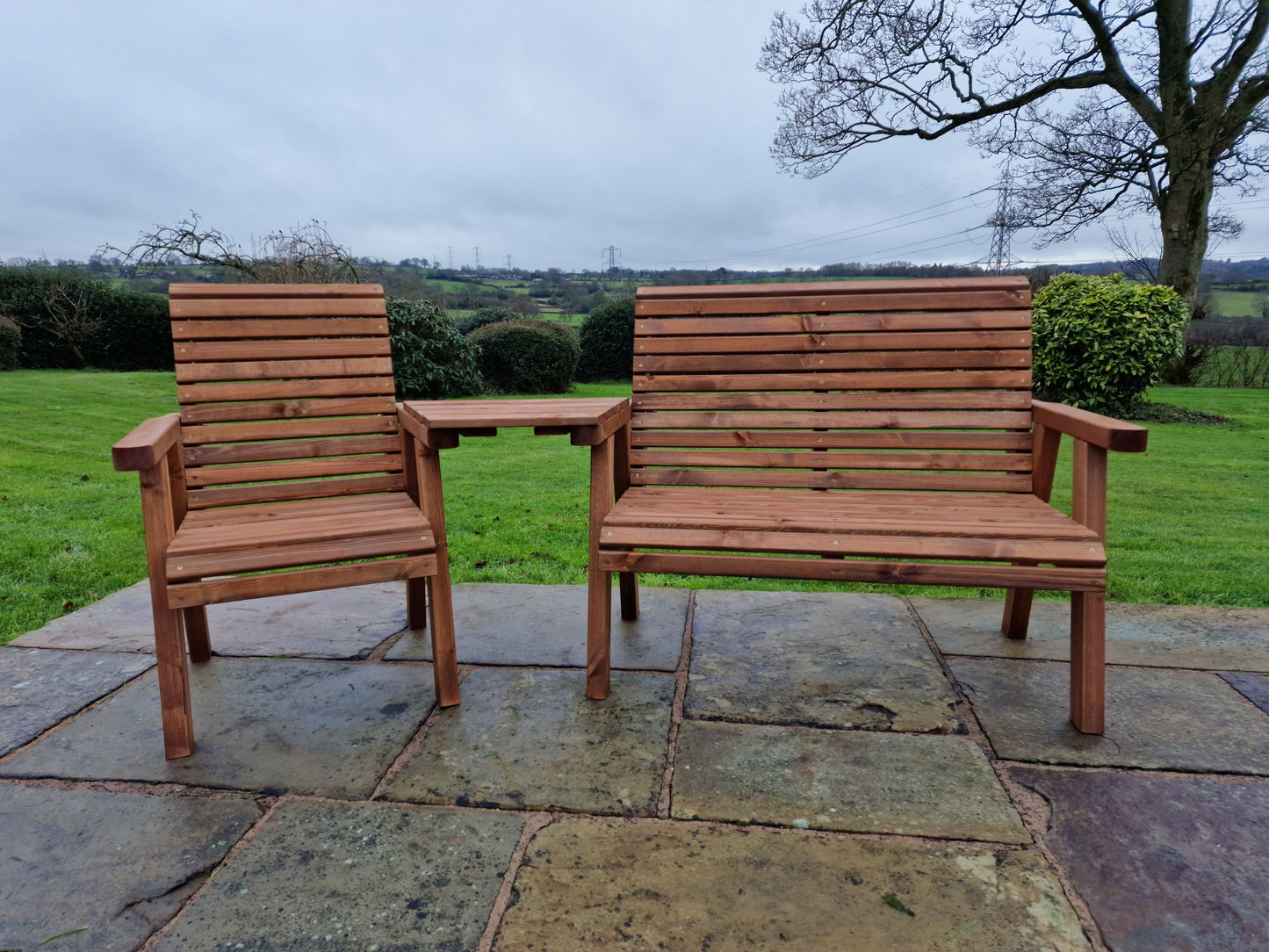 Classic Redwood Trio Set Angled