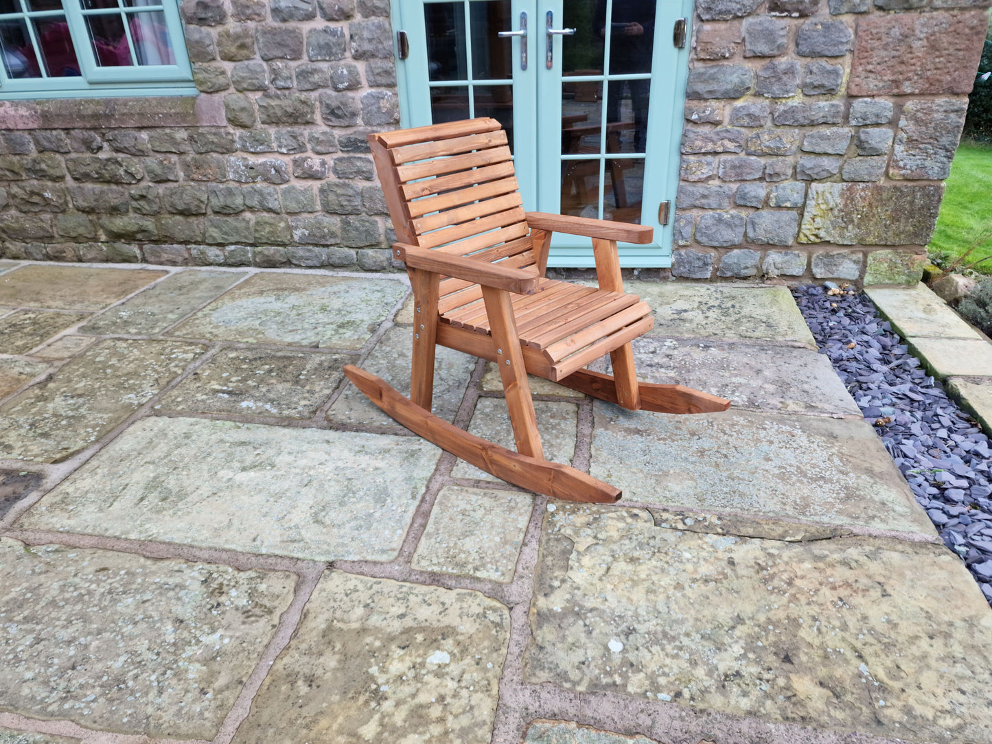 Classic Redwood Rocking Chair