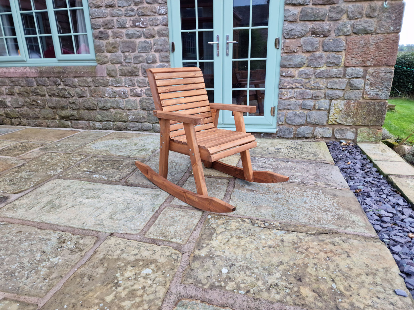 Classic Redwood Rocking Chair