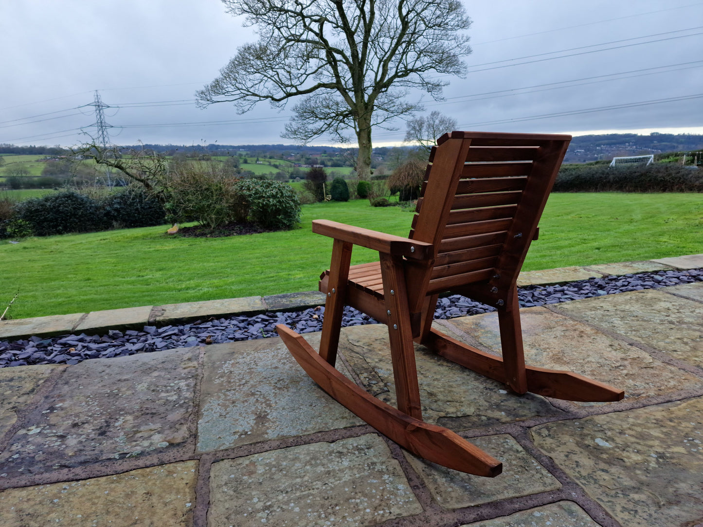 Classic Redwood Rocking Chair