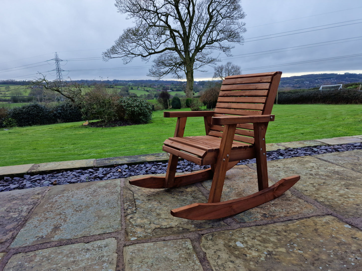 Classic Redwood Rocking Chair
