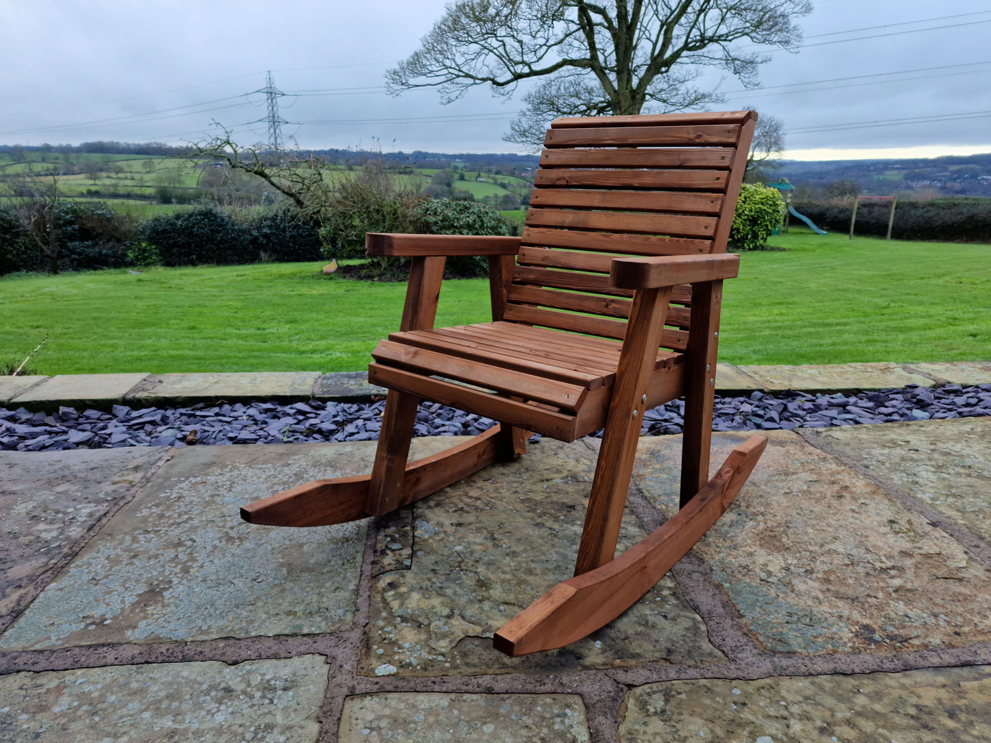 Classic Redwood Rocking Chair