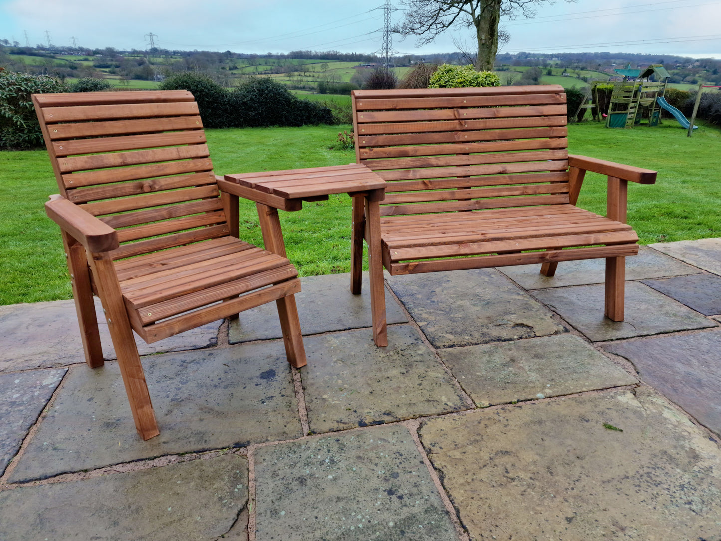 Classic Redwood Trio Set Angled