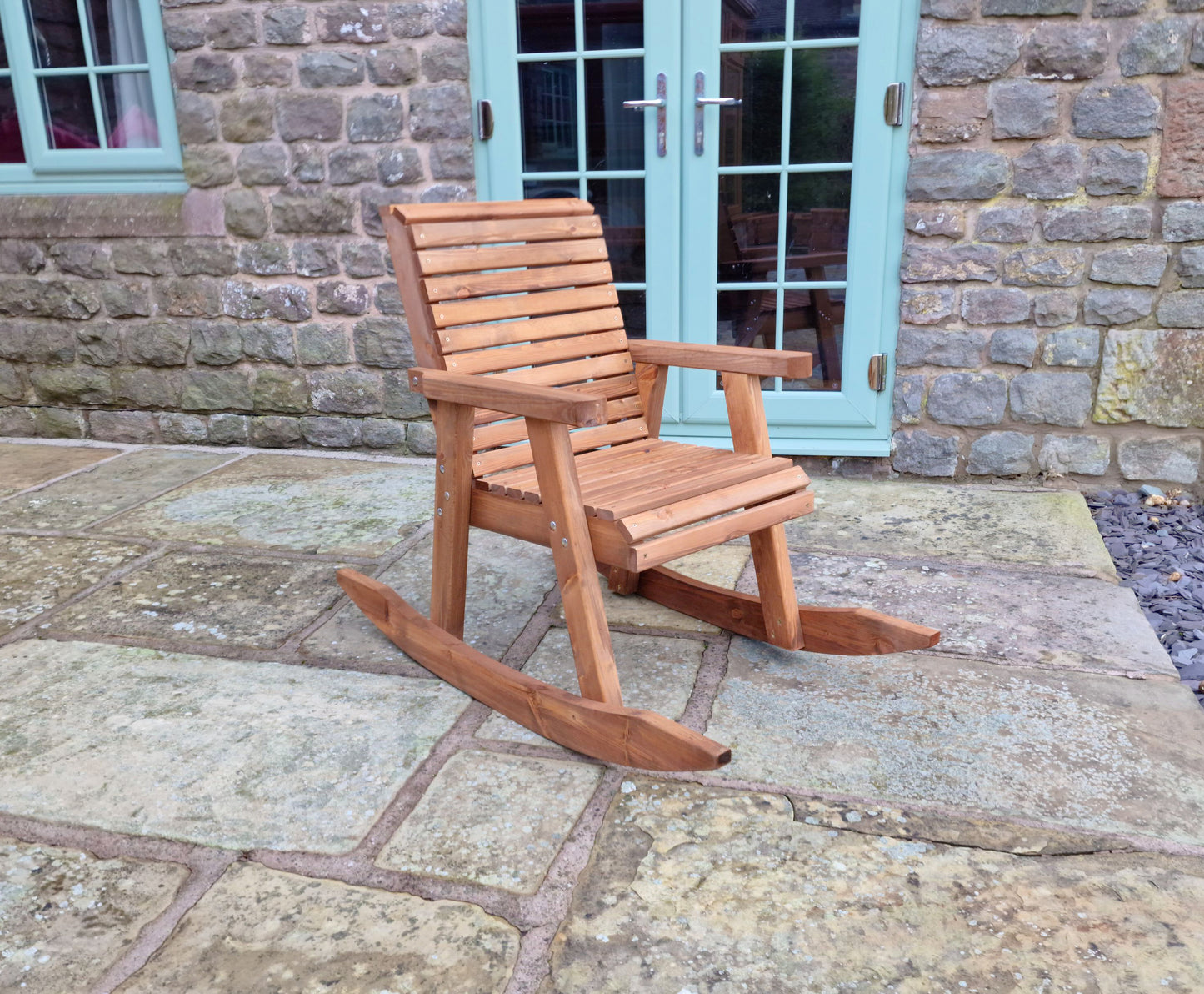 Classic Redwood Rocking Chair