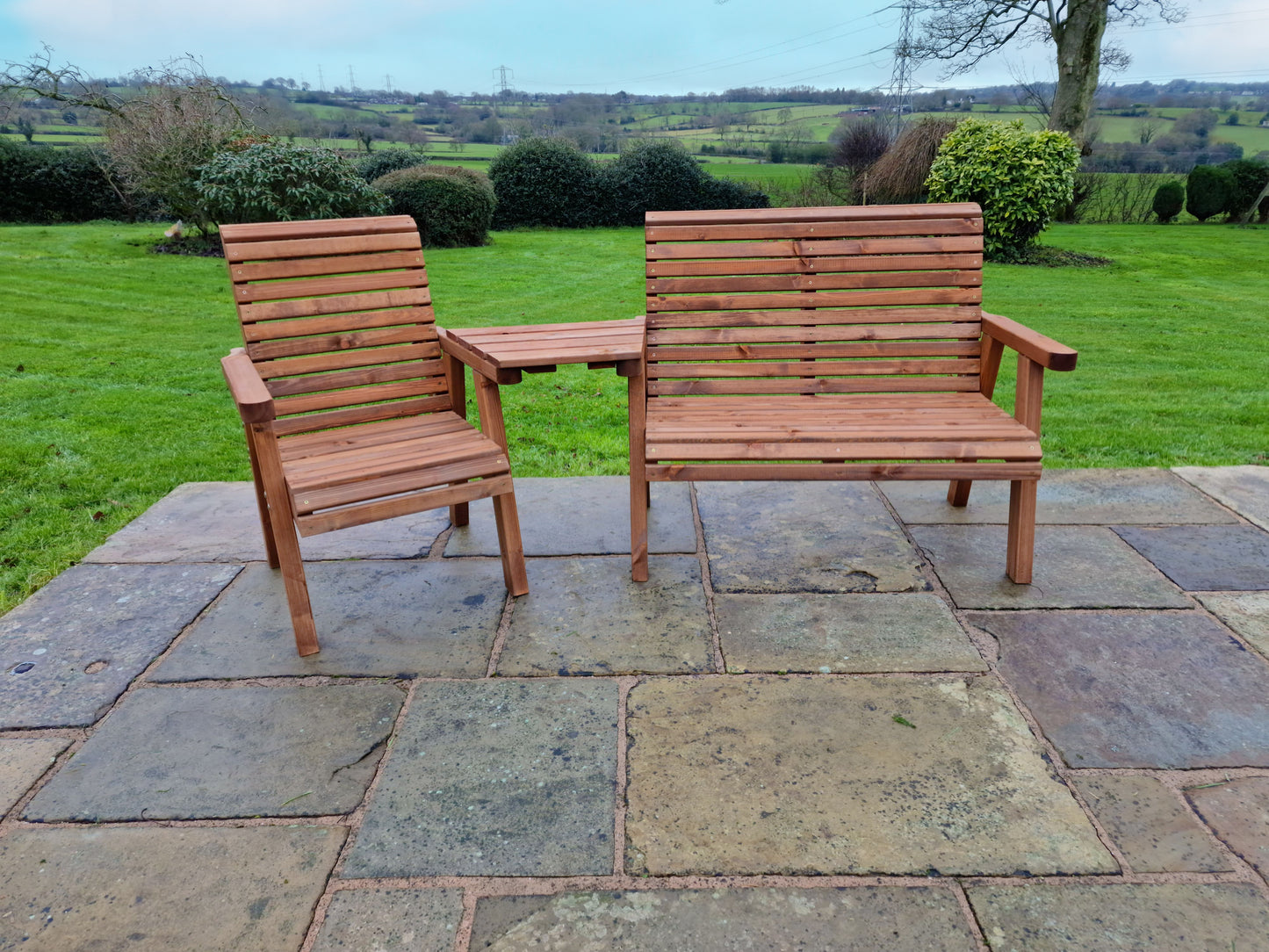 Classic Redwood Trio Set Angled