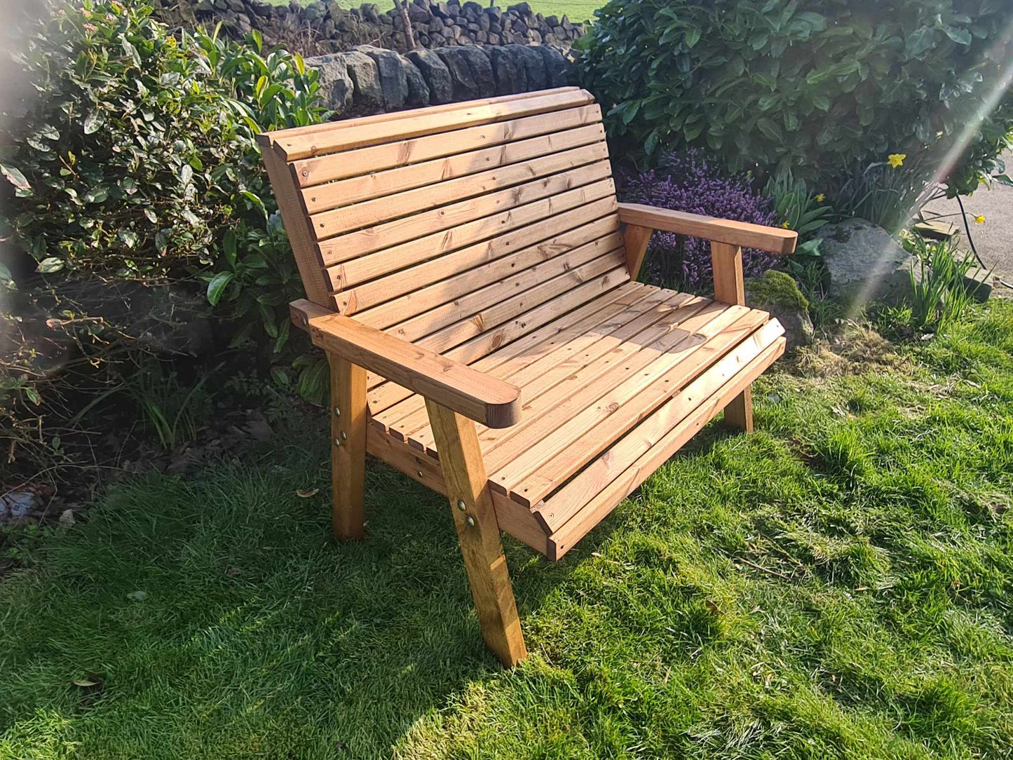 Classic Redwood 2 Seat Bench