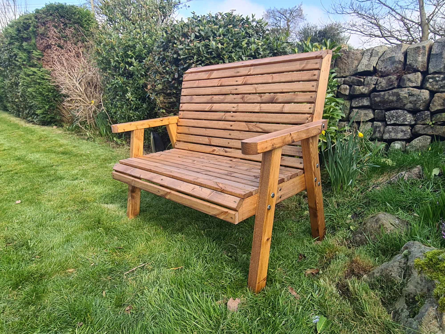 Classic Redwood 2 Seat Bench