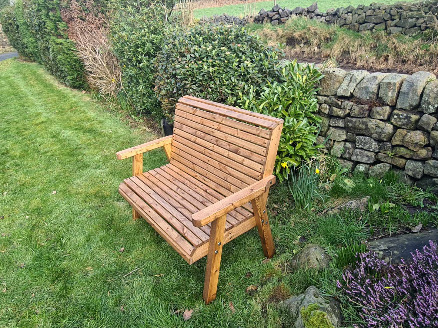 Classic Redwood 2 Seat Bench