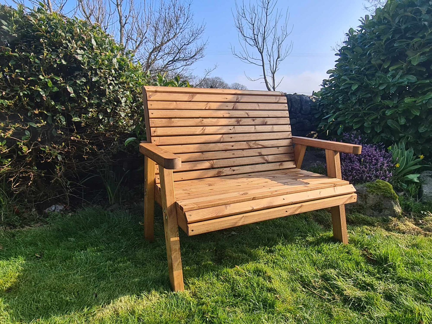 Classic Redwood 2 Seat Bench