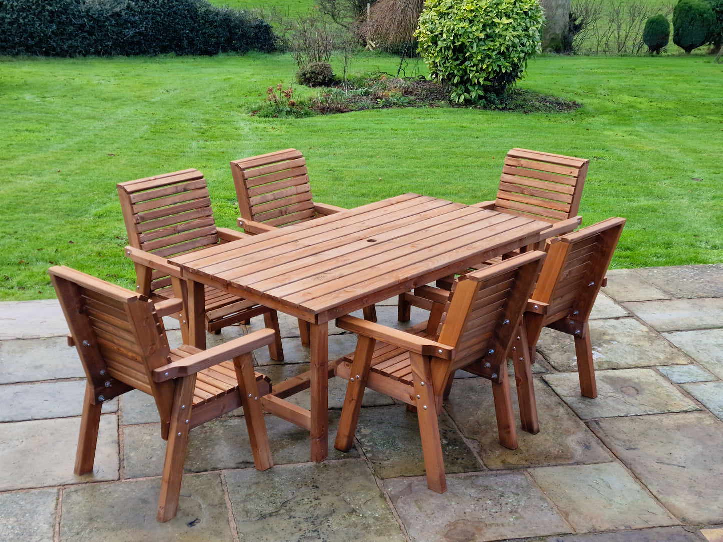 Classic Redwood 6 Seater Set - Chairs