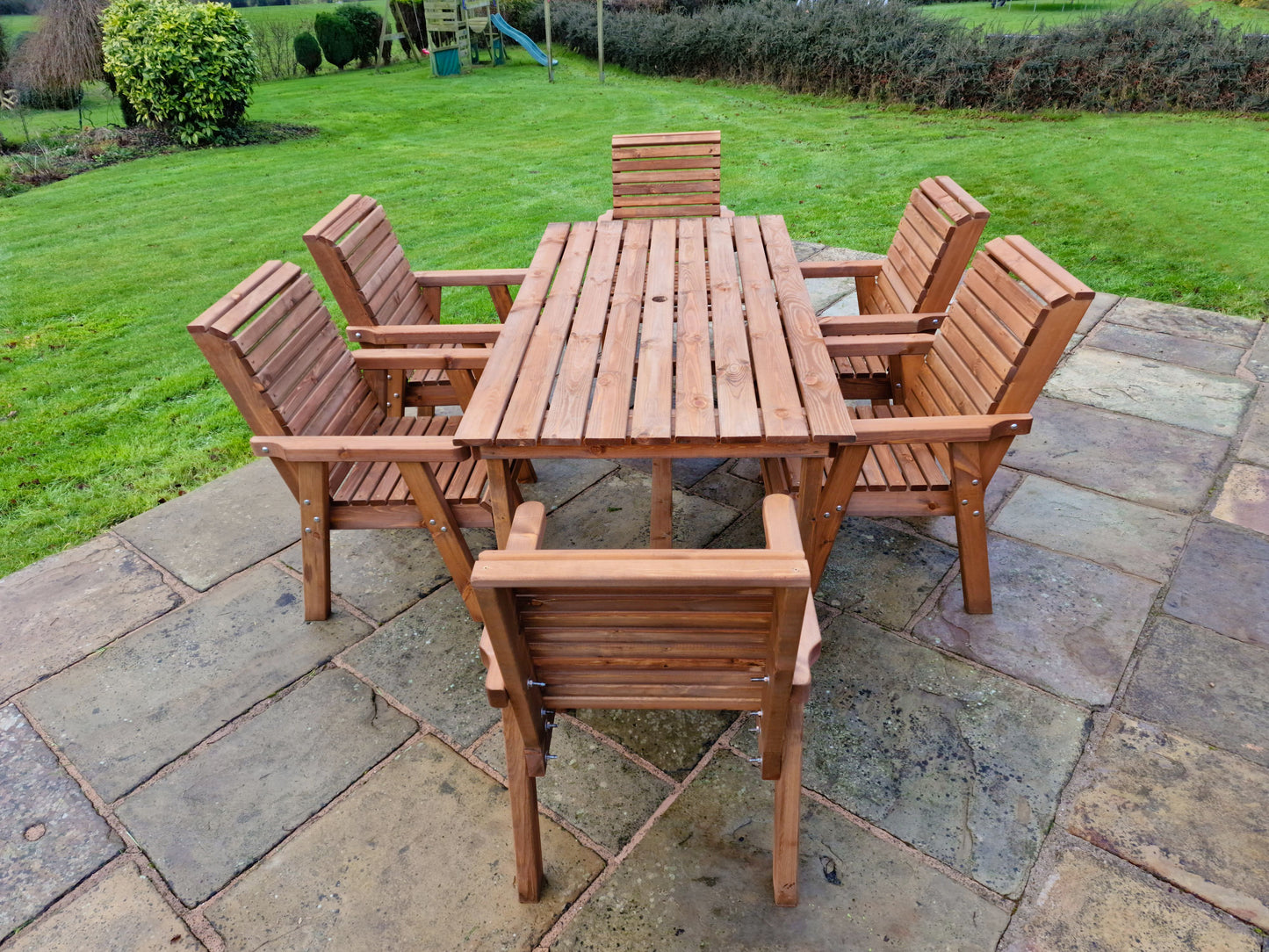 Classic Redwood 6 Seater Set - Chairs