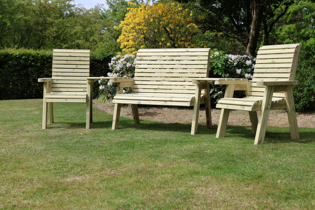 Heritage 4 seat patio set without cushions