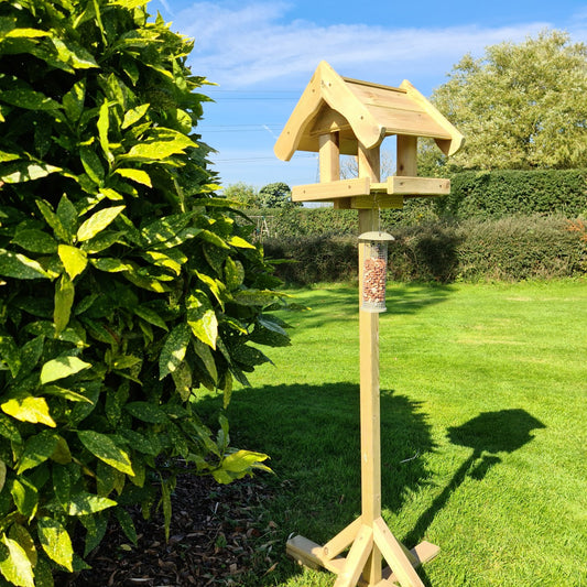 Bird Table With House