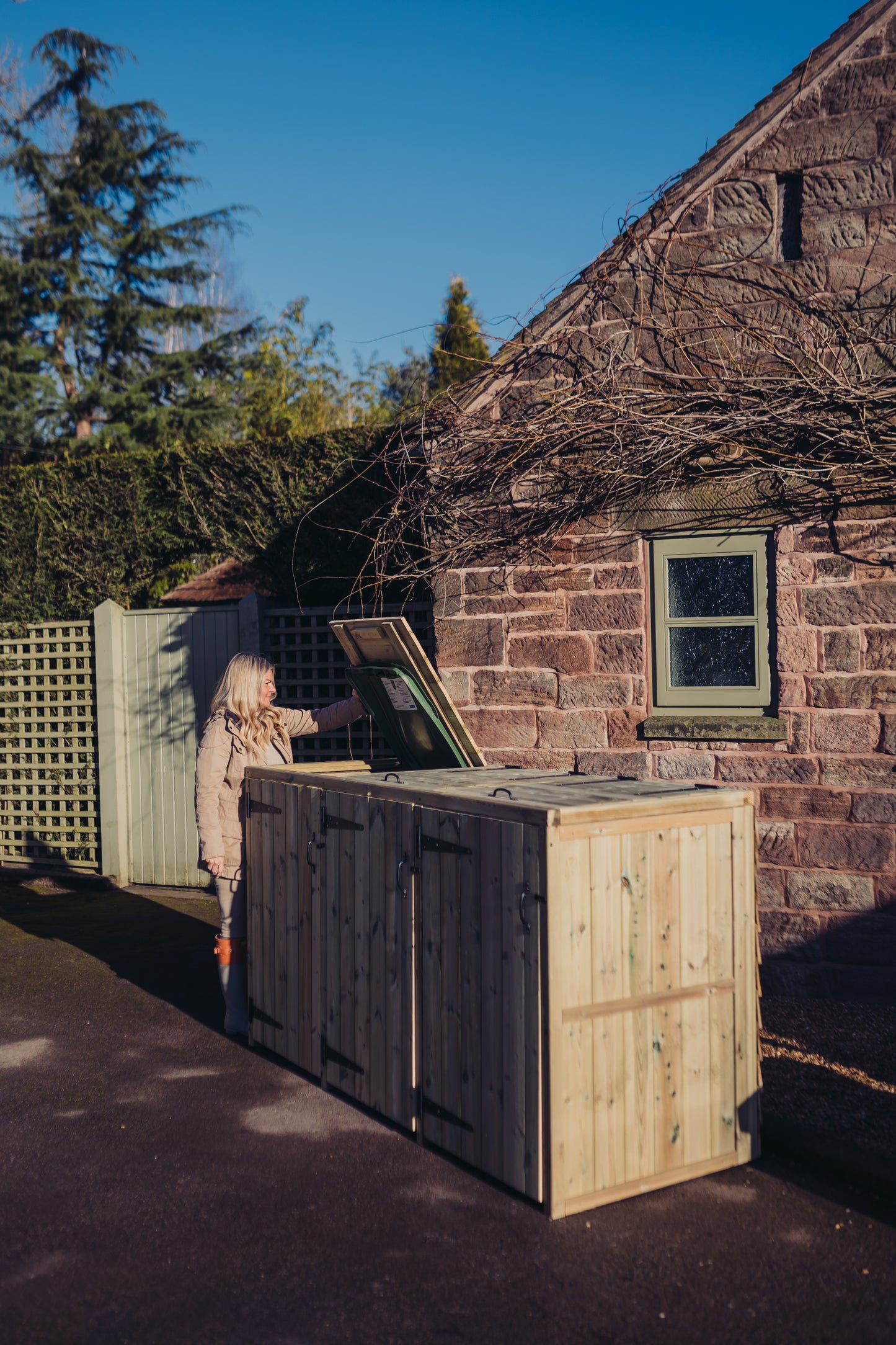 Deluxe Triple Bin Store