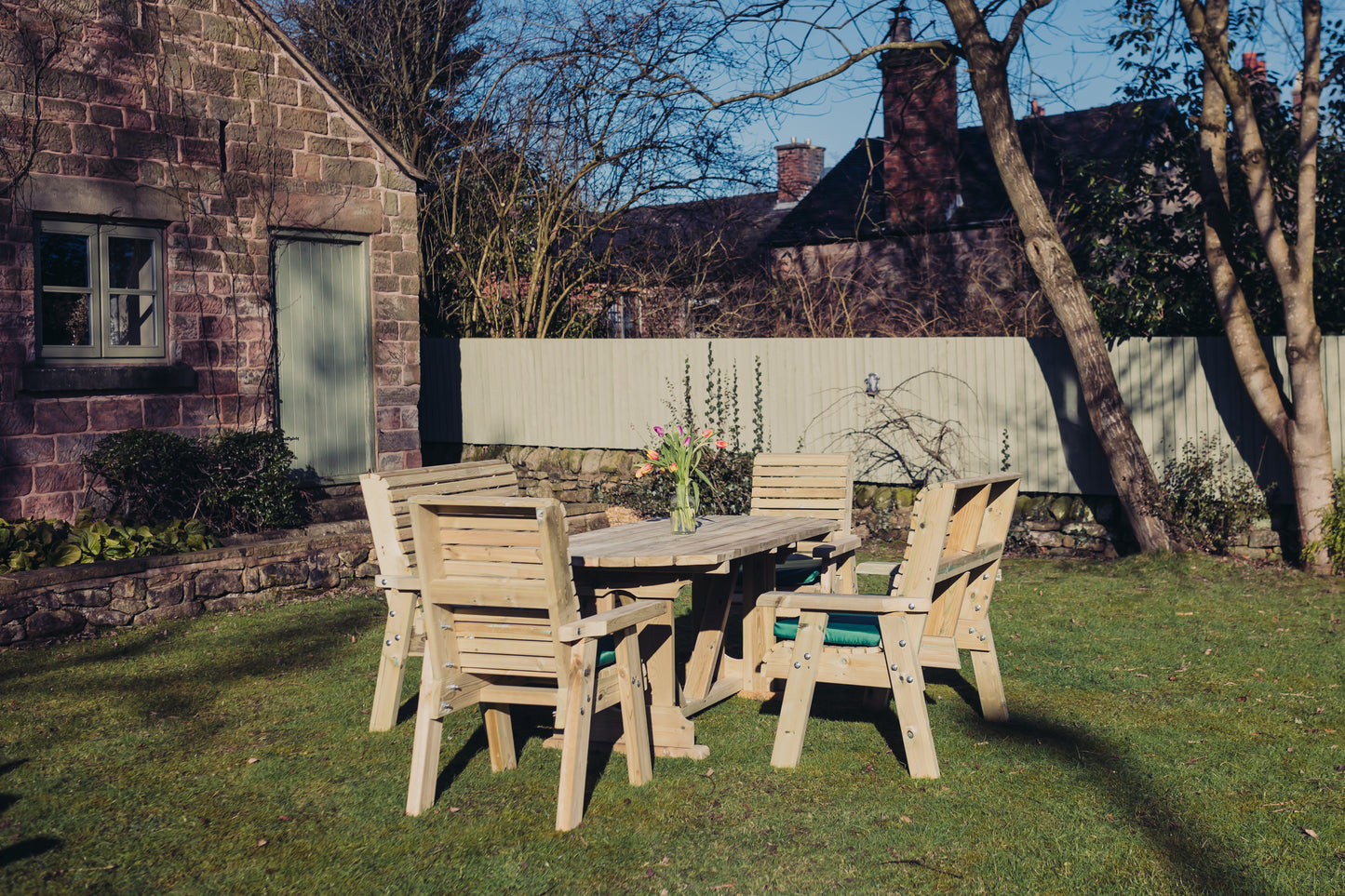 Heritage Tanalised 8 Seat Rectangular Set - Benches/Chairs
