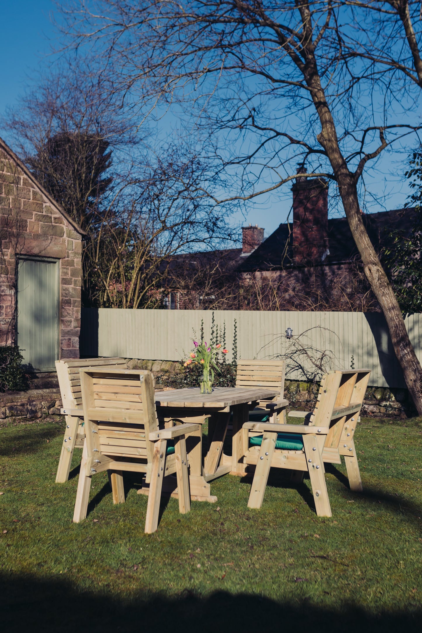 Heritage Tanalised 8 Seat Rectangular Set - Benches/Chairs