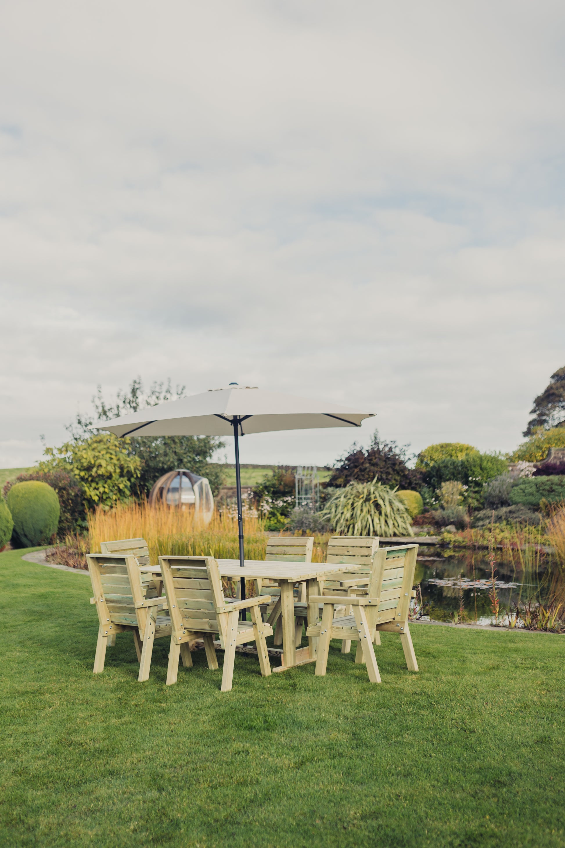 Jasmine Dining Set – 6 Seater with 6 Chairs